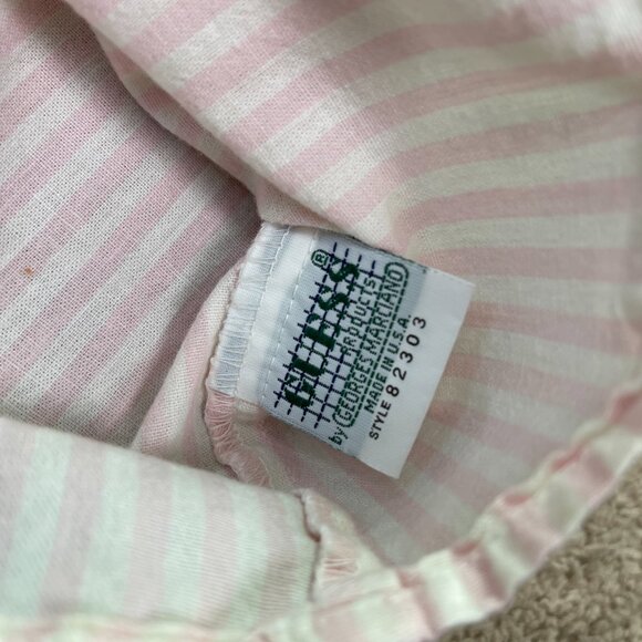 Vintage Guess Georges Marciano Button Up Shirt Womens Pink Striped Oversized 2 - Picture 5 of 11
